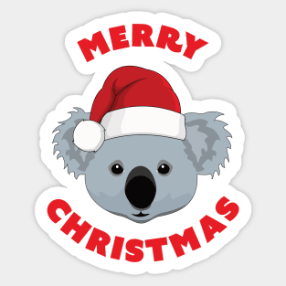 Merry Christmas Koala Sticker